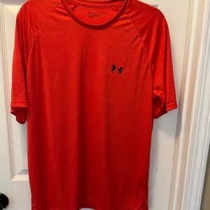 Under Armour Men's Bright Red Short Sleeve Tee